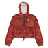 Basketball &God Vertical Rusty Women’S Crop Windbreaker